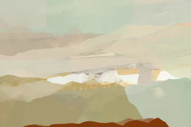 Abstract berglandschap