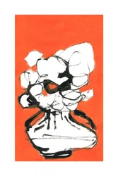 Abstract Oranje Boeket