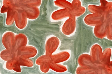 Abstract rood bloemenpatroon