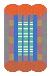 Abstracte textielstrepen