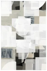 Abstracte witte gelaagde vormen