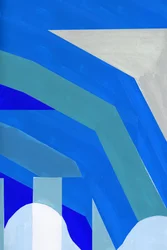 Hoekige blauwe formulieren