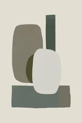 Evenwichtige groene vormen