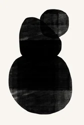 Zwarte abstracte vormen