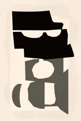 Gedurfde abstracte compositie