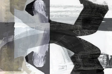 Gedurfde abstracte lagen