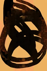 Krachtige abstracte penseelstreken