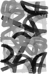 Krachtige abstracte penseelstreken