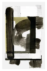 Krachtige abstracte penseelstreken