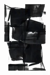 Gedurfd zwart abstract