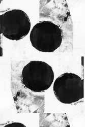 Gedurfde abstracte zwarte cirkels