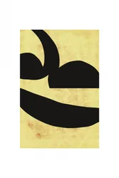Gedurfd zwart-geel abstract