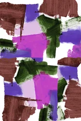 Abstracte kunst met krachtige penseelstreken