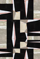 Gedurfde geometrische abstracte kunst