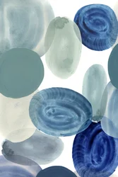 Rustige blauwgroene vormen