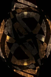 Donkergouden abstracte vormen