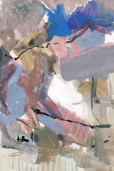 Dynamische abstracte penseelstreken