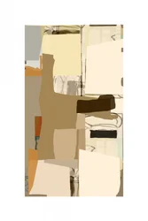 Aardse abstracte collage