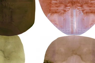 Aardse abstracte vormen