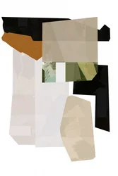Aardse geometrische collage