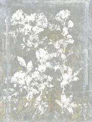 Vervaagde bloemensilhouet