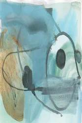 Vloeiend blauwgroen abstract