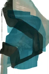 Vloeiend blauwgroen abstract