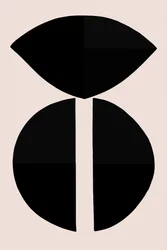 Zwarte geometrische vormen