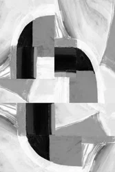 Geometrische abstracte grijstinten