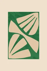 Groene organische vormen