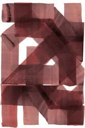 Gelaagde abstracte afbeelding in bordeauxrood
