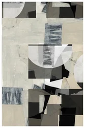 Gelaagde geometrische abstracte kunst