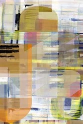 Gelaagde stedelijke abstracte kunst