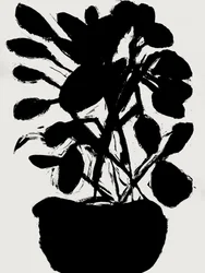 Minimalistische potplant