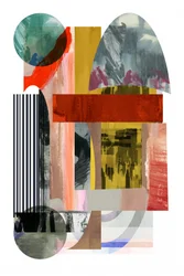 Moderne abstracte collage