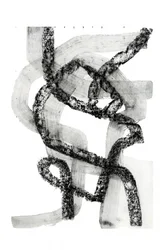 Moderne abstracte penseelstreken