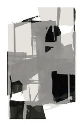 Monochrome abstracte vormen