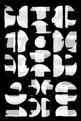 Monochroom, geometrisch, abstract