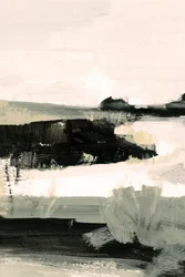 Ingetogen abstract landschap
