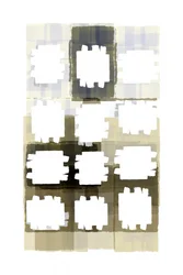 Afgedempt raster - abstract