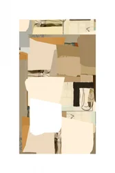 Neutrale abstracte collage