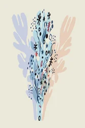 Zacht, abstract en botanisch