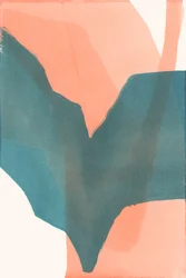 Zachte blauwgroene vormen