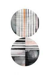 Gestreepte cirkels – abstract