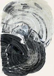 Wervelend monochroom abstract