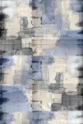 Abstracte compositie in blauwgrijs met textuur