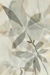 Doorschijnende botanische overlapping