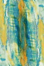 Levendig blauw-goud abstract