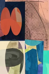 Levendige geometrische abstracte kunst