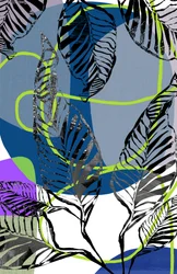 Levendig abstract jungle-motief